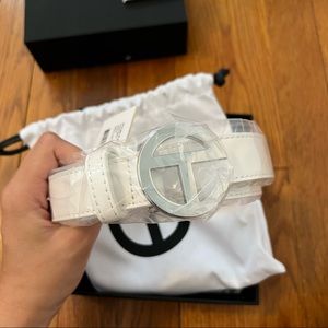 White Telfar Belt